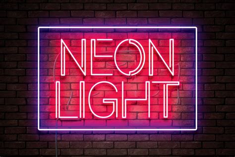 Neon Light Font - Dafont Free