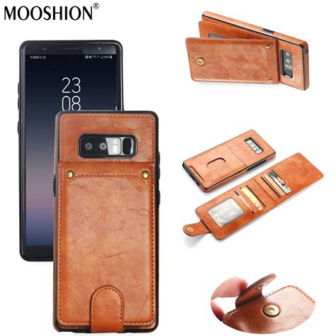 MOOSHION Luxury PU Leather Flip Case for Samsung Galaxy Note 8 Wallet ...