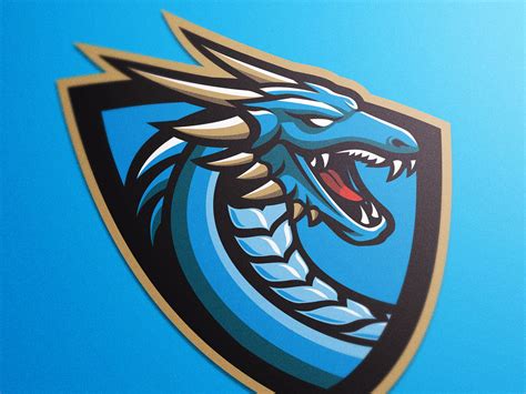 Blue Dragon | Blue dragon, Art logo, Game logo design