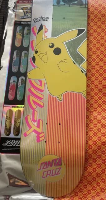 SANTA CRUZ POKEMON Blind Bag Skateboard Deck RARE Pikachu Gengar Lot Of ...