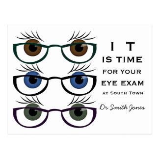 Eye Doctor Appointment Postcards, Eye Doctor Appointment Post Card Templates