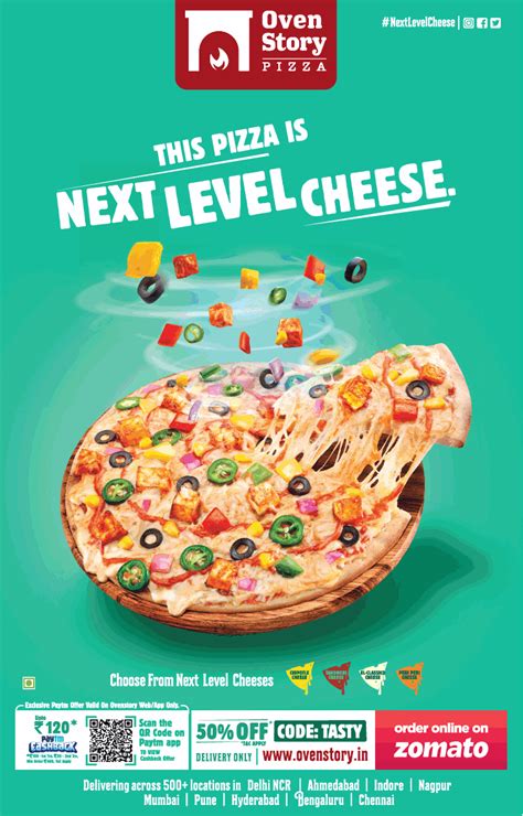 Ovens Tory Pizaa The Pizza Is Next Level Cheese Ad - Advert Gallery