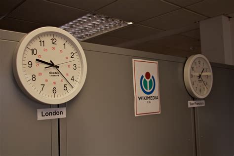 File:WMUK office - clocks.jpg - Wikimedia Commons