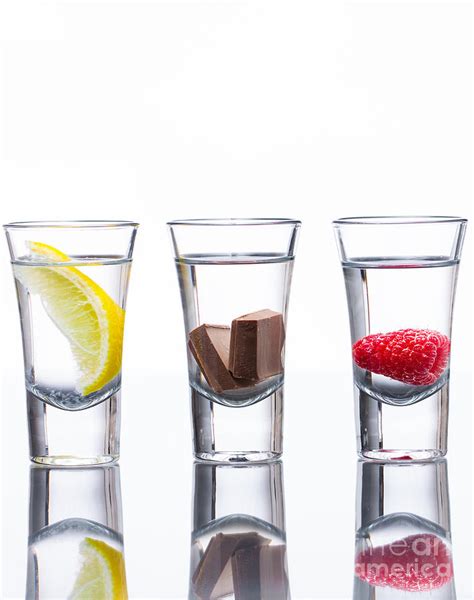 Flavoured Vodka Shots Photograph by Johan Larson