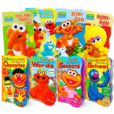 Sesame Street Board Books Ultimate Bundle Set For Kids Toddlers -- Pack of 8 Board Books by ...