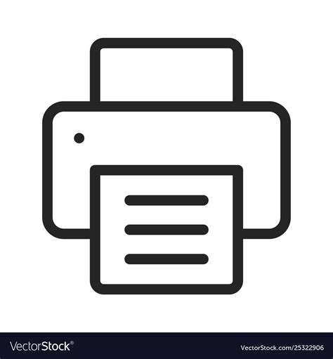 Printer icon Royalty Free Vector Image - VectorStock