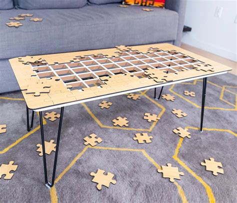 This Coffee Table IS a Jigsaw Puzzle in 2021 | Puzzle coffee table ...