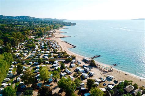 Arial photos of Camping de la Plage in Grimaud