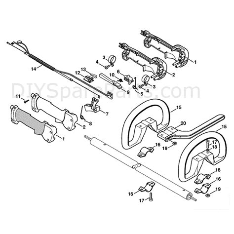 Stihl FS 90 Brushcutter (FS90R-Z) Parts Diagram, Handle