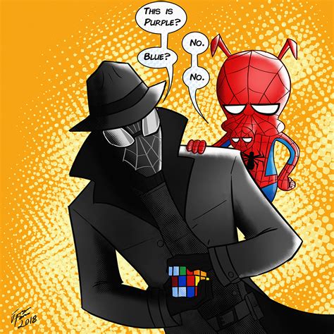 Spider-man Noir and Spider-Ham by jonathanserrot on DeviantArt