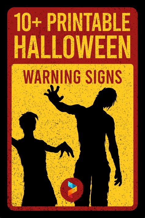 Halloween Warning Signs - 15 Free PDF Printables | Printablee