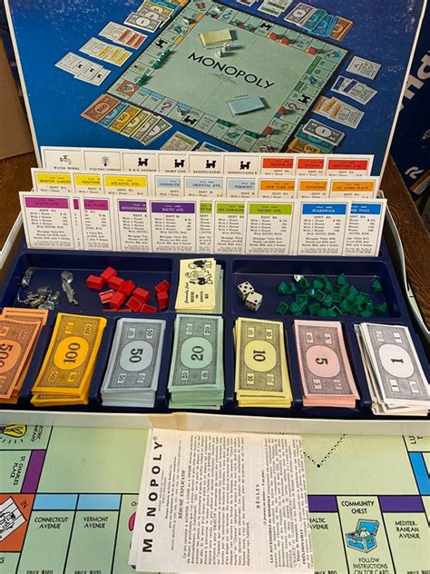 Vintage Monopoly Deluxe English Edition | Etsy