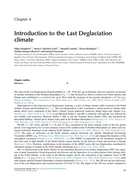 (PDF) Introduction to the Last Deglaciation climate