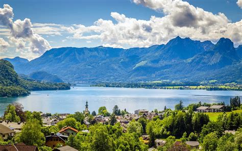 Lake Wolfgang Lake In Austria State Salzburg Is One Of The Most Famous Lakes In The ...