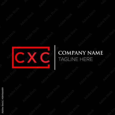 CXC letter logo design on black background. CXC creative initials ...