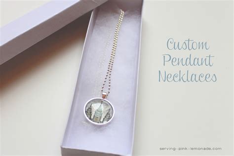 Serving Pink Lemonade: Custom Pendant Necklaces