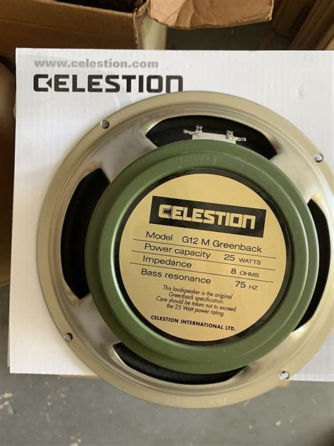 Celestion Greenback speaker 12 inch 8Ω - low hours | Reverb