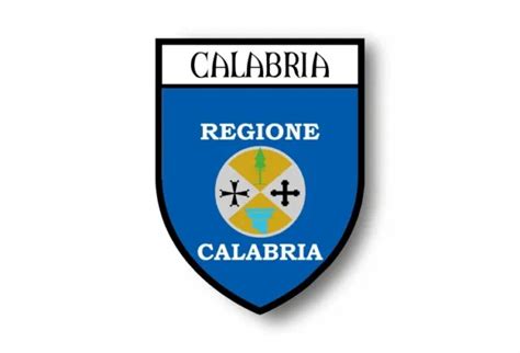 STICKER STICKER COAT of arms flag flag shield coat of arms Italy Calabria $4.74 - PicClick