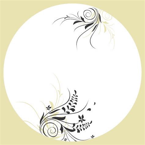 Premium Vector | Round plate design round vector for dinnerware plate