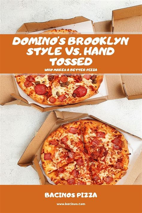 Domino's Brooklyn Style vs. Hand Tossed: What's the Difference? | Brooklyn style, Pizza style ...