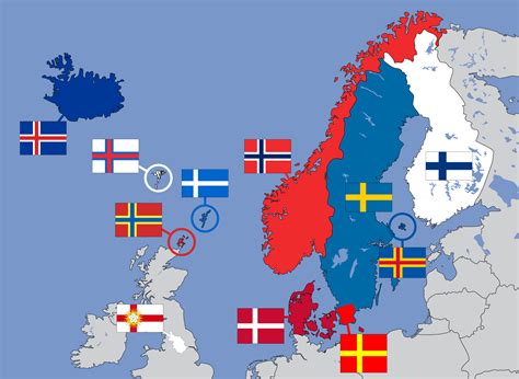 Map of Nordic Flags [335 x 245] - Imgur | Cross flag, History memes, Best funny pictures