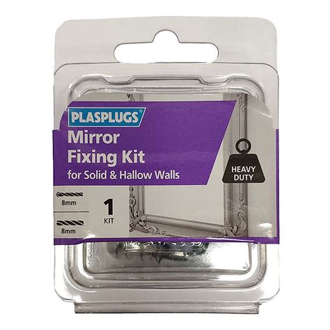 Plasplugs Mirror Fixings Kit For Solid Or Hollow Walls - Ray Grahams ...