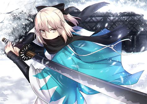 HD wallpaper: anime, anime girls, Fate series, Fate/Grand Order, Okita Souji | Wallpaper Flare