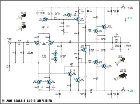 Power amplifier schematic details identification - Electrical ...