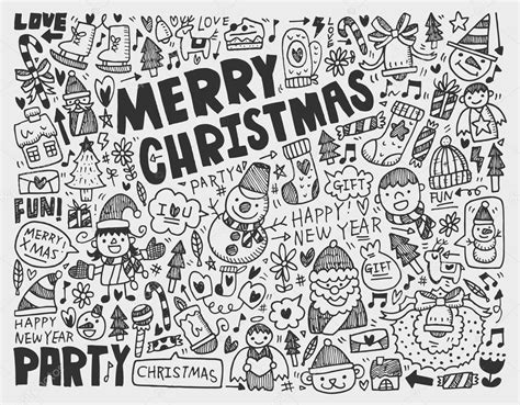 Doodle Christmas background Stock Vector Image by ©mocoo2003 #31826653