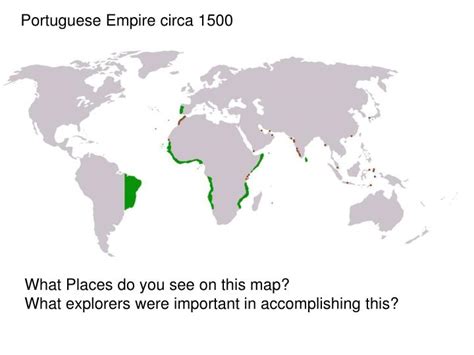 Portuguese Empire Flag Map