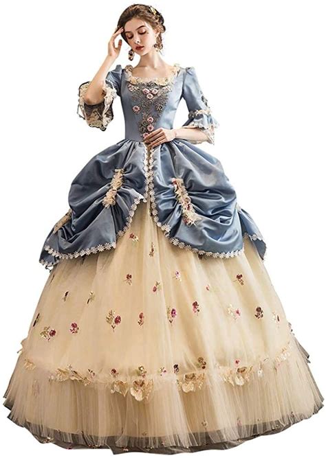 Amazon.com: High-end Court Rococo Baroque Marie Antoinette Ball Dresses 18th Century Renaissance ...