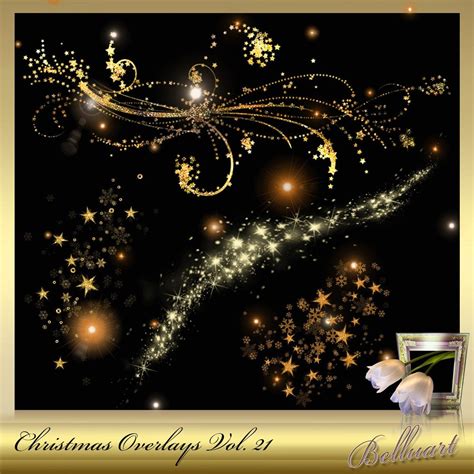 5 Christmas Overlays Vol. 21 Christmas Photoshop Overlays | Etsy