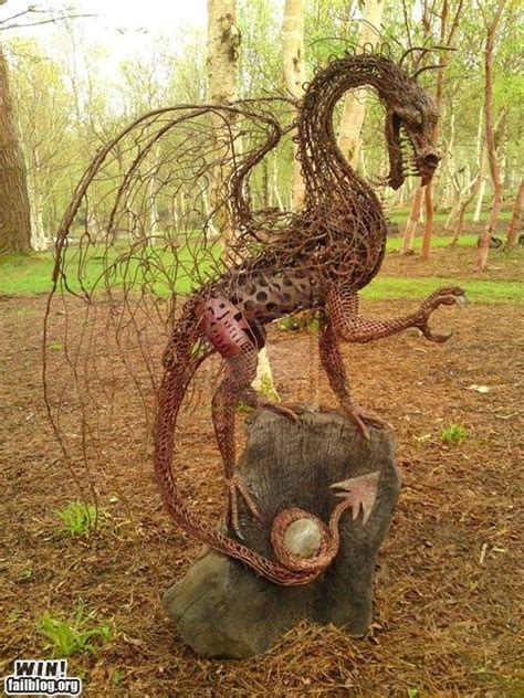 Yard art | Dragon sculpture, Dragon art, Sculpture art