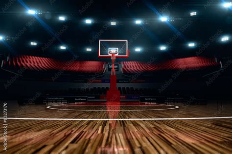 Basketball court. Sport arena. Stock Illustration | Adobe Stock