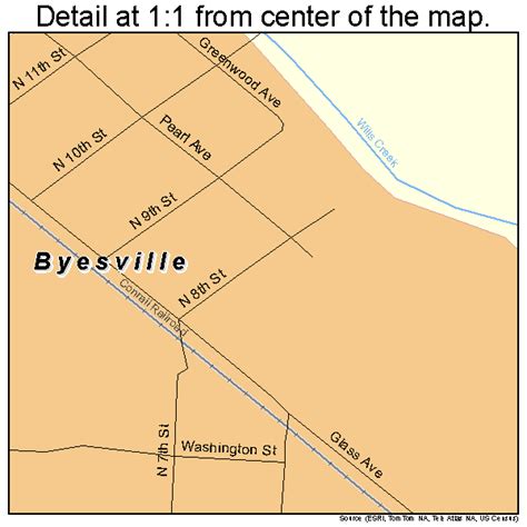 Byesville Ohio Street Map 3910716