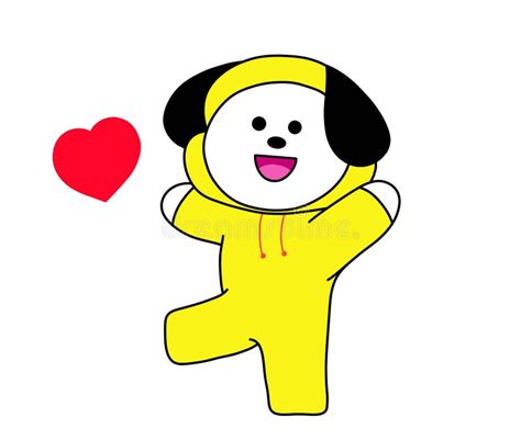 Chimmy of bt21 or BTS stock illustration. Illustration of chimmy ...