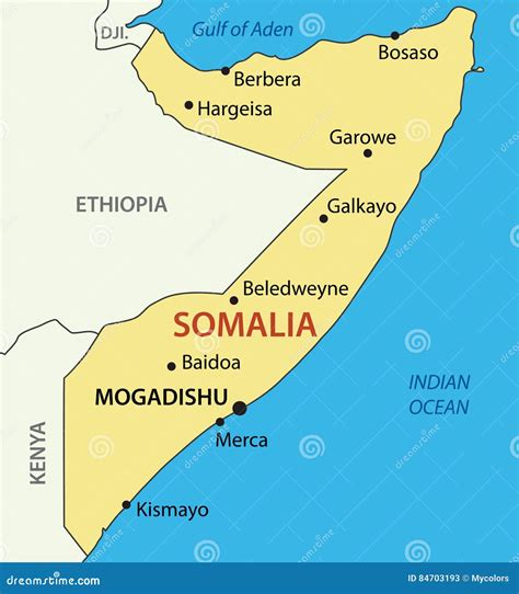 Map Of Somalia Vector Illustration | CartoonDealer.com #65608234