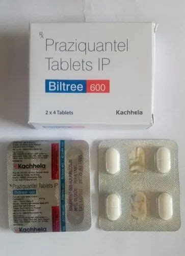 Praziquantel Tablets Ip 600 Mg at Rs 60/stripe | Anti Parasitics Drug ...