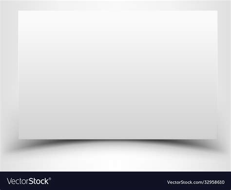 Blank white sheet paper with shadow Royalty Free Vector