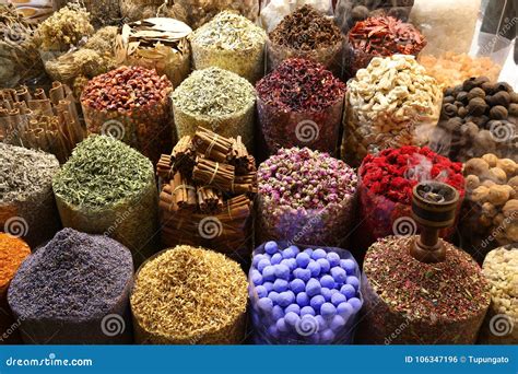 Spice Souk, Dubai stock photo. Image of industry, assortment - 106347196