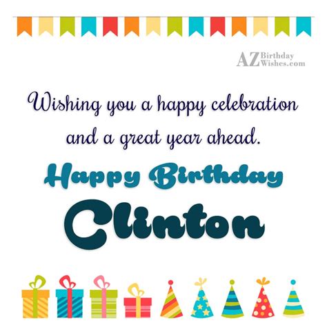 Happy Birthday Clinton