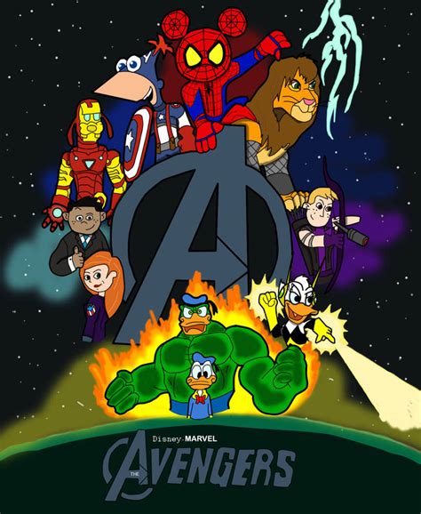 Disney-Marvel Avengers Poster by CK-was-HERE on DeviantArt