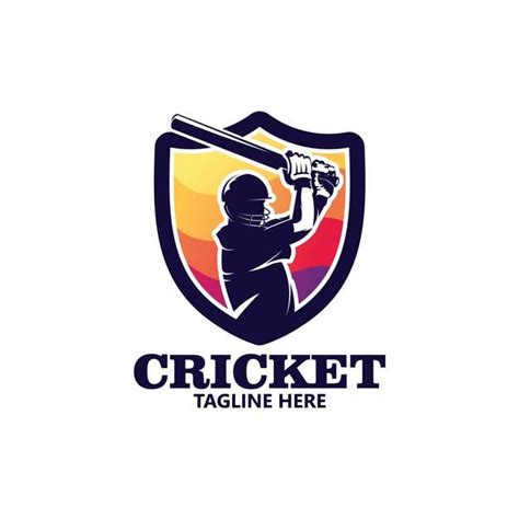 Premium Vector | Cricket sport logo template design | Cricket sport ...