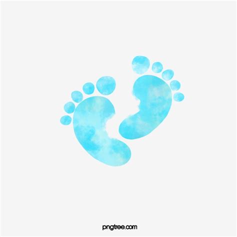 Baby Blue Footprints