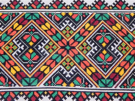 Folk Embroidery - One of the Oldest Forms of Applied Art. Stock Image - Image of folk, thread ...