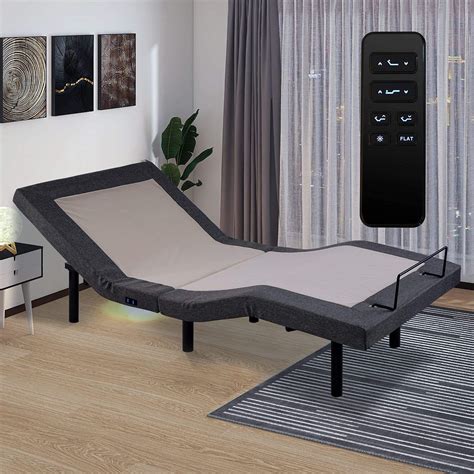 POMT Twin XL Adjustable Bed Base - Ergonomic Electric Bed Frame Independent Head and Foot ...