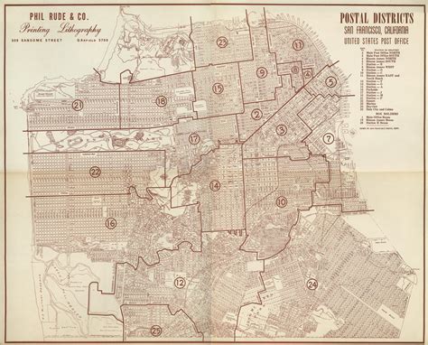 Postal Districts: San Francisco, California (c. 1945?) | Flickr