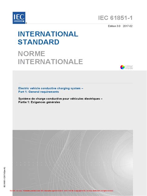 IEC 61851-1 (Ed3.0) B | PDF | Electric Power | Manufactured Goods