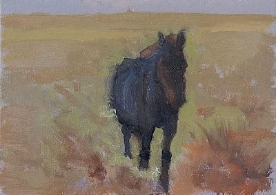 Contemporary Artists of Colorado: "Black Horse" Original Black Horse ...