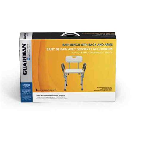 Bath Bench Shower Chair with Arms - Coastal Medical Equipment